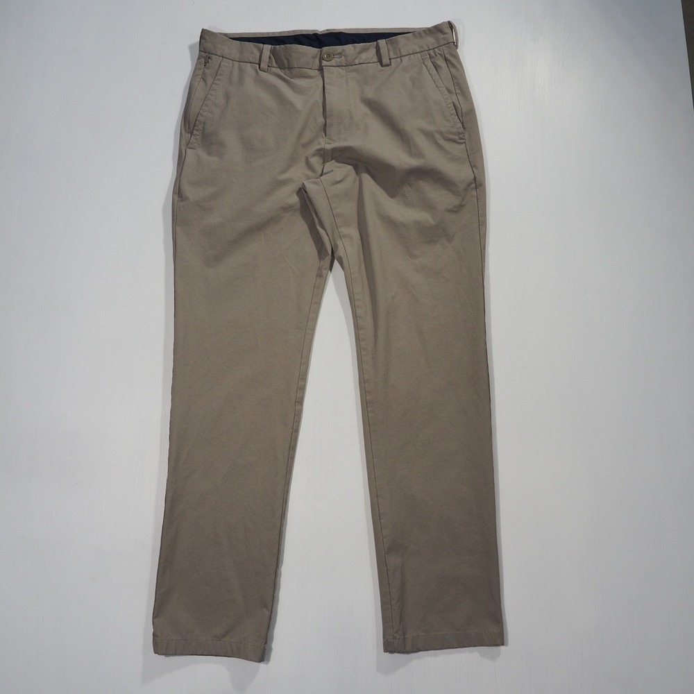 Vineyard Vines OTG On The Go Pant Mens 33x30 Khaki Tan Stretch Chino Work Travel